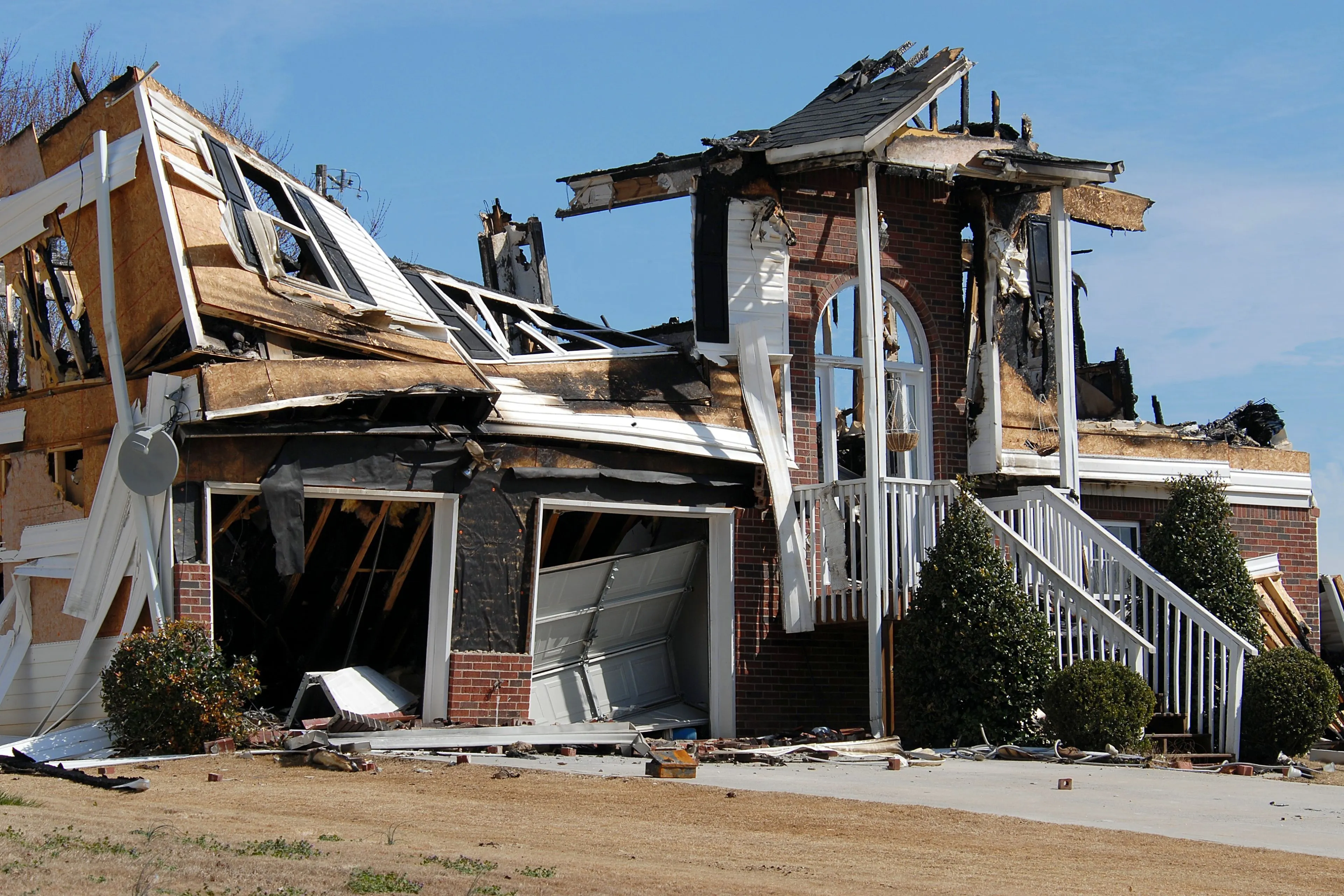 Fire Damaged House Demolition in Dallas by DALLAS DEMO PROS